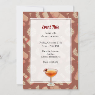 Invitación Cóctel Manhattan