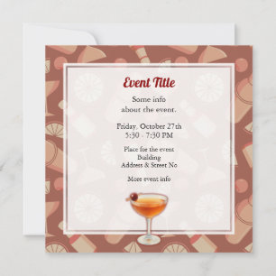 Invitación Cóctel Manhattan