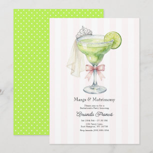 Invitación Cóctel Margarita Margs & Matrimony Despedida de So