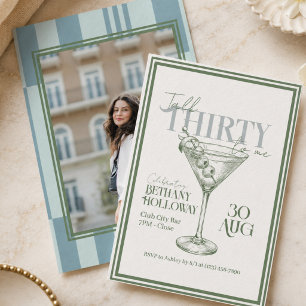Invitación Cóctel Martini 'Talk Thirty To Me' Cumpleaños 30