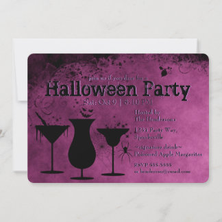 Invitación Cócteles de Halloween