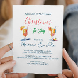 Invitación Cócteles De Verano Que Navidad En Julio