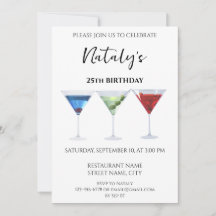 Cócteles divertidos coloridos