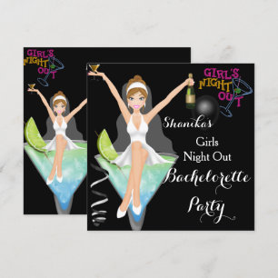 Invitación Cócteles Divertidos para la Fiesta de Soltera Bebi