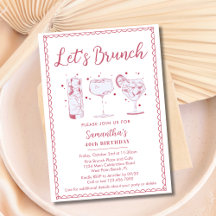 Cócteles Divertidos Rosa Vamos a Brunch Cualquier 