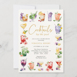 Invitación Cócteles En La Piscina
