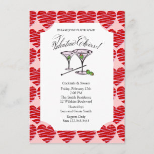 Invitación Cócteles Fiestas de San Valentín