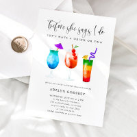 Cócteles tropicales Ducha de novias