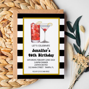 Invitación Cócteles y Cena Cumpleaños