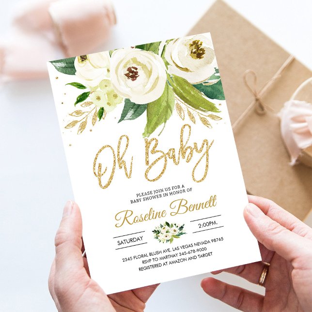 Invitación Código de ecologización Baby Shower neutro en géne (Subido por el creador)