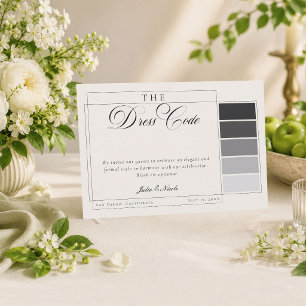 Invitación Código de Vestimenta Formal de Caligrafía de Marfi