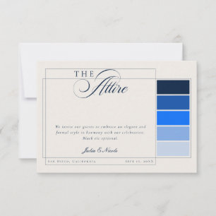 Invitación Código de Vestimenta Formal de Caligrafía Marfil A