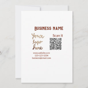 Invitación código q r simple añadir logotipo código de explor