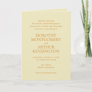 Invitación Código QR Amarillo Mantequilla Moderno Elegante Bo