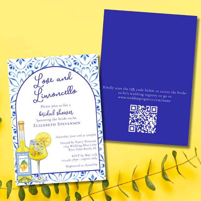 Invitación Código QR Amor y Limoncello Despedida de Soltera I (Subido por el creador)