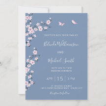 Código QR Bodas de Flor de Cerezo Azul