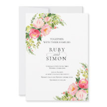 Código QR Bohemio Acuarela Corona Floral Boda