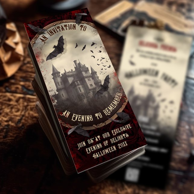 Invitación Código QR Castillo de Vampiros Románticos Hallowee (Subido por el creador)