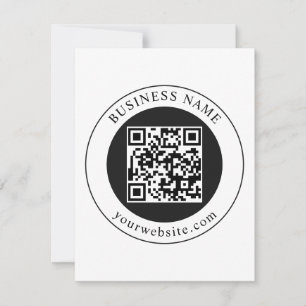 Invitación Código QR con nombre de empresa editable