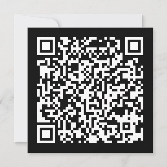 Invitación Código QR creado al instante (introduciendo su URL (Anverso)