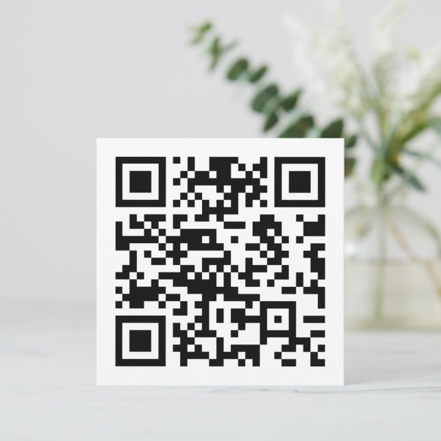 Invitación Código QR creado instantáneamente (al ingresar su  (Anverso de pie)