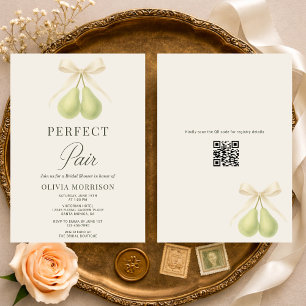 Invitación Código QR de Arco de Par Perfecto para Despedida d