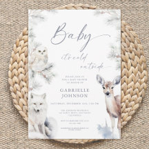 Código QR de Baby Shower 'Baby It's Cold Outside'
