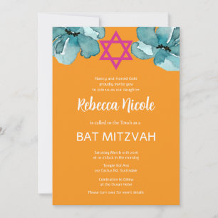 Invitación Código QR de Bat Rosa Mitzvah
