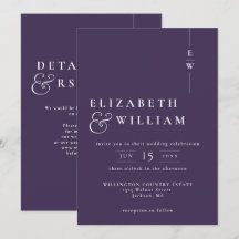 Código QR de boda con monograma elegante moderno p