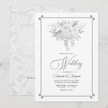 Código QR de boda floral de encaje vintage