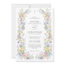 Código QR de Boda Floral Suave de Primavera con Or