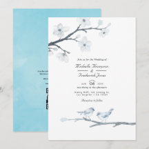 Código QR de Bodas de Flor de Cerezo Blanca RSVP