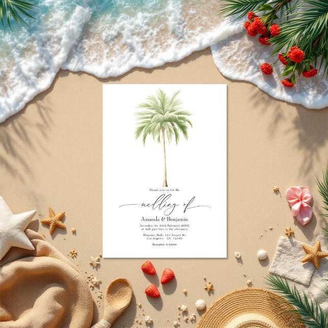 Invitación Código QR de bodas de playa de Moda costera (Coastal Chic Beach Wedding QR Code Invitation)