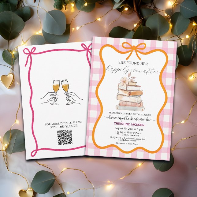 Invitación Código QR de Despedida de Soltera 'Nuevo Capítulo' (Subido por el creador)