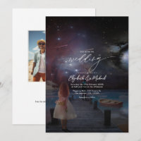 Código QR de foto de boda junto al muelle bajo el 