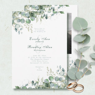 Invitación Código QR de la acuarela del hilo verde esmeralda