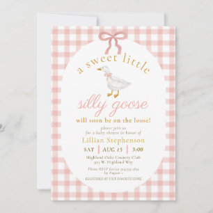 Invitación Código QR de la Fiesta de Bienvenida de Silly Goos