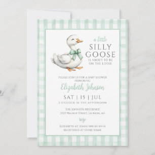 Invitación Código QR de la foto de Baby Shower neutra de Goos