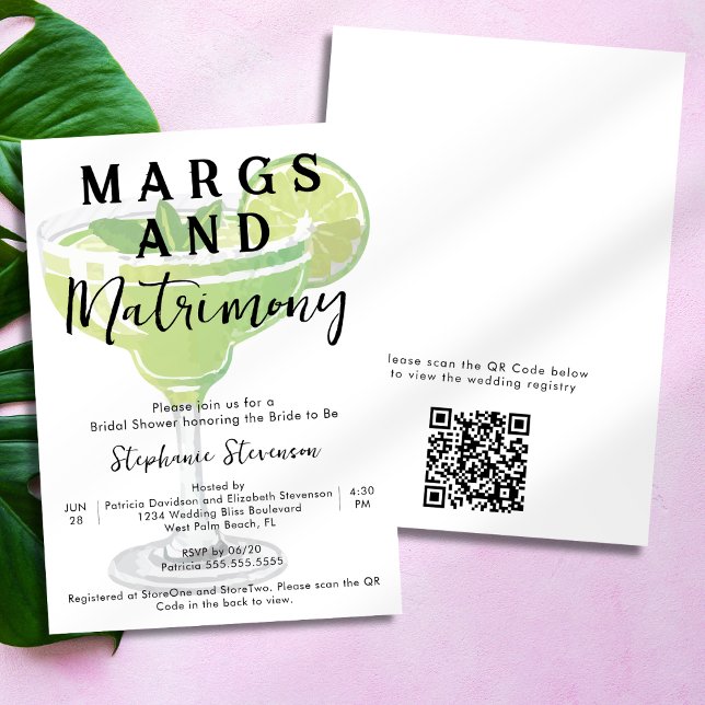 Invitación Código QR de Margs y Matrimonio Despedida de solte (Subido por el creador)