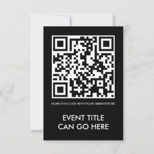Invitación código QR de personalizable