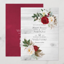 Código QR de respuesta bohemio de boda floral de B