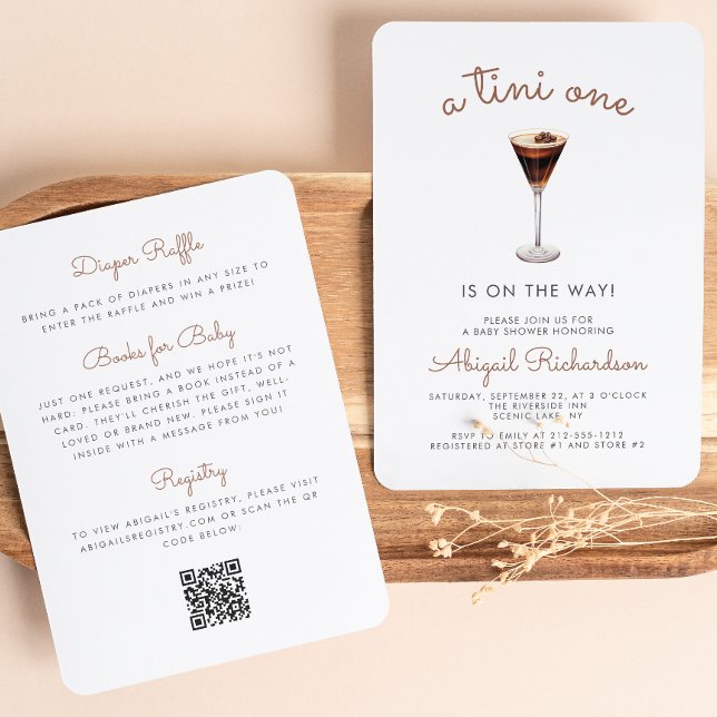 Invitación Código QR de Tini One Espresso Martini para Baby S (Subido por el creador)
