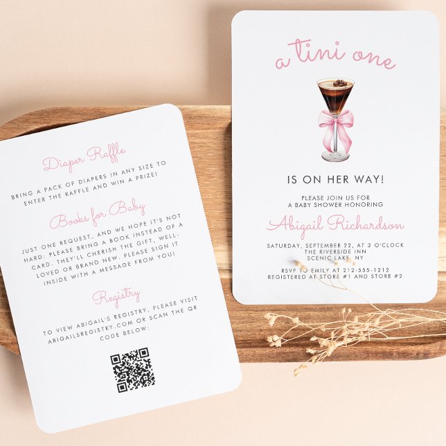 Invitación Código QR de Tini One Espresso Martini para Baby S (Subido por el creador)