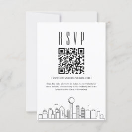 Invitación Código QR del Boda de Dallas RSVP