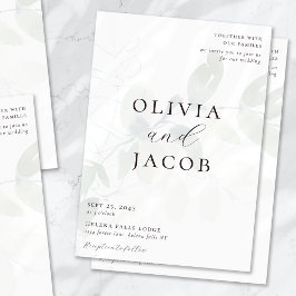Invitación Código QR del Boda de guiones silenciados de Eucal