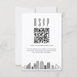 Invitación Código QR del Boda de Houston RSVP