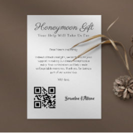 Invitación Código Qr del Boda del Registro del Fondo de Luna
