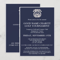 Código QR del logotipo del torneo de golf benéfico