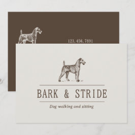 Invitación Código QR del negocio de paseo de perros Bark & St