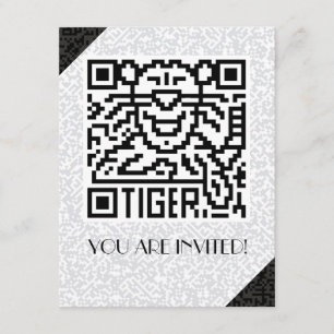 Invitación Código QR del tigre